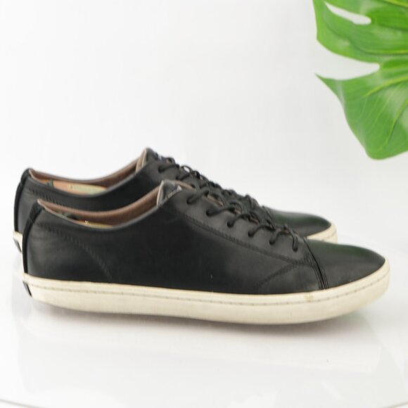 Cole Haan Mens Trafton Sneaker Size 10 Black Leather Lace Up Casual Shoe Low Top - Picture 8 of 11